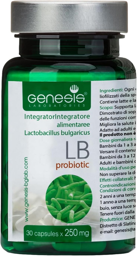 Probiotic Lactobacillus Συμπλήρωμα 30 Καψάκια με Lactobacillus Bulgaricus 250 mg Probiotic Digestive Immune Support Gut Health Probiotics for Digestive Health Anti Bloating