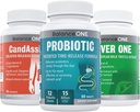 Balance ONE 3in-1 Sche | Probiyotik, CandAssist, Liver One | 15 Milyar CFU Probiyotik | Caprylic Acid | Liver Support with Milk Thistle