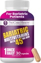 ProCare Health Bariatric Multivitamin ile 45 mg Iron (30 Swallow Capsules için kolay) - Daily Post-Op Gastrik Bypass & Kol için 1 Ay Supply, No Yapay Colors, Gluten-Free