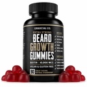 Unsosyal Co. Ekstra Güçlü Ayıd Büyüme Vitaminleri Gummies | Biotin 10000 MCG | Erkekler için Güçlü ve Yüz Saç Büyümesi | Erkekler için Ayılar Gummies