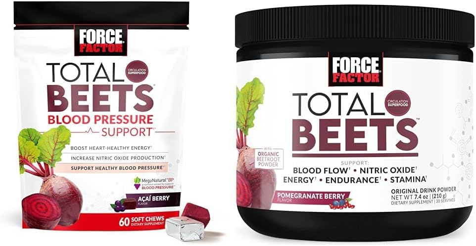 Kuvvet Faktörü Total Beets Blood Printing Support Supplements with Beet Toz & Total Beets Drink Mix Superfood Toz with Nitrates to Support Circulation