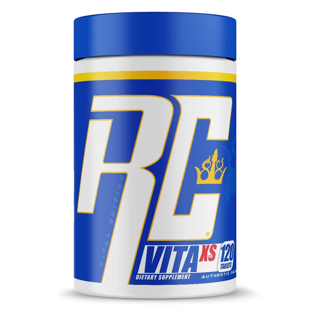 Ronnie Coleman Signature Series Vita XS Πολυβιταμίνη για άνδρες και γυναίκες, Καθημερινή Διατροφική Υποστήριξη με Βιταμίνες Β και Ορυκτά για την αποκατάσταση προπόνησης και τη συνολική υγεία, 120 δισκία, 60 εξυπηρετήσεις