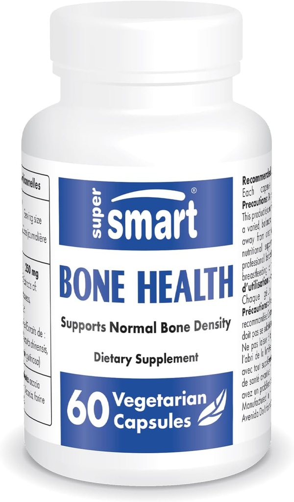 SuperSmart - Συμπλήρωμα για την υγεία των οστών (100% Plant Based & Patented) - Ισχυρά οστά & πυκνότητα των οστών συμπλήρωμα 