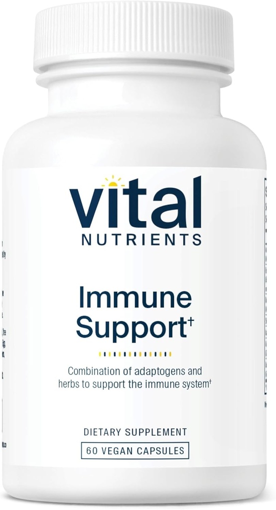 Vital Nutrients Immune Support | Herbal Immune System Support Supplement | Vegan Antioksi ve Immunity Supplement | Gluten, Dairy, Soy Free | Non-GMO | 60 Capsules