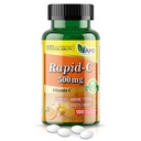 Amerika Medic & Science Rapid-C 500 mg Vitamin C Supplement (1 100 Tablet Paket) Enerji ATM, Günlük Immune Sistem Desteği, Antioksi | Vegan, Non-GMO, Yetişkin Erkekler ve Kadınlar için Ascorbik Asit