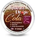 Üç Lollies Queasy Drops - Cola Flavor - Nausea & Travel Hastaness, Soothes a Kuru Mouth & Settles Stomach - Doğal Malzemeler - 21 ct