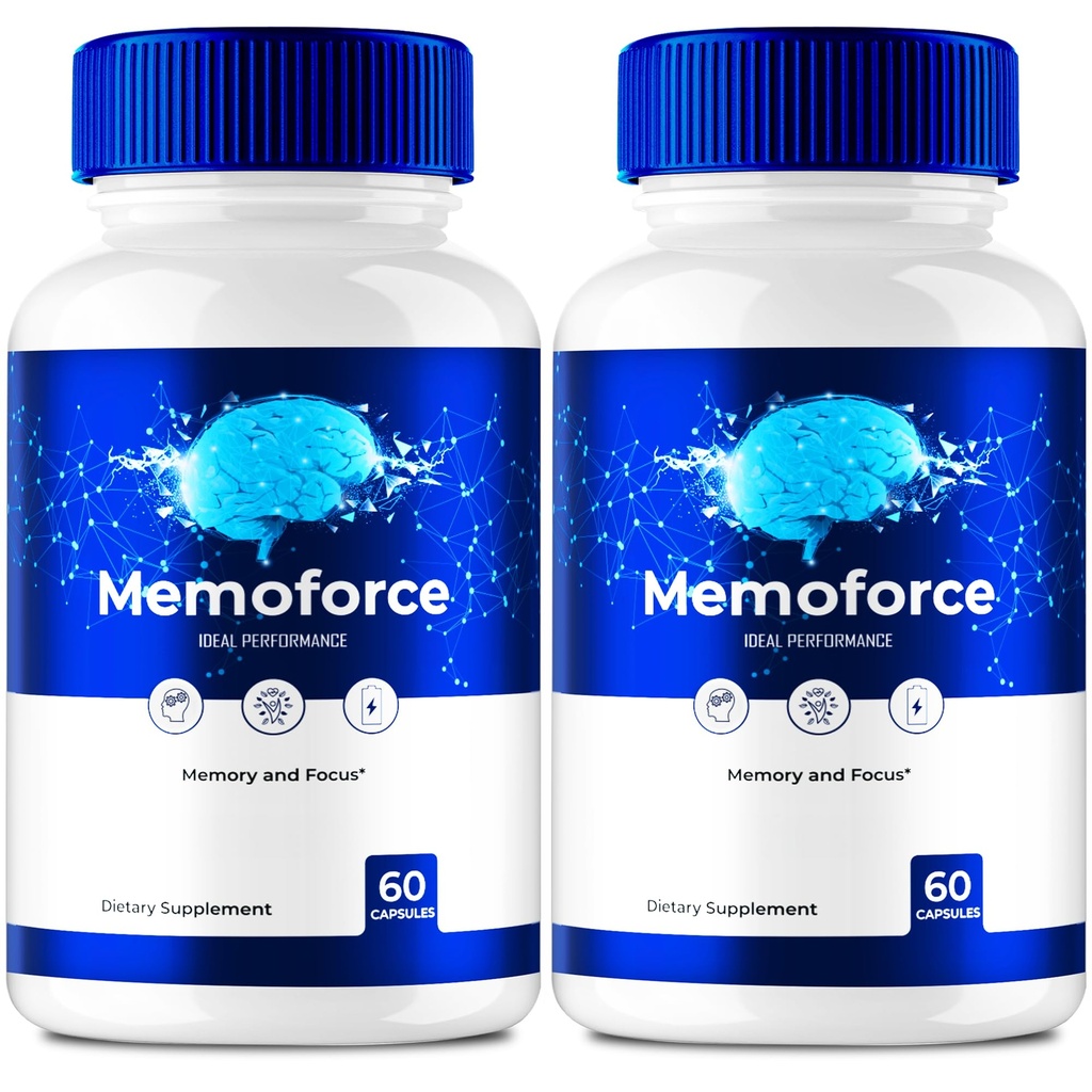 Memoforce Brain, Memoforce Hills, Memoforce Reviews, Memoforce Supplement, Memoforce Capsules Advanced Formula for Memory & Focus - Maximum Strengt - Brain Health Support (2 Pack)