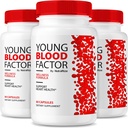 NutraRize (3 Pack) Κάψουλες Νέοι Παράγοντες Αίματος - Επίσημη πιο καθαρή φόρμουλα αγγείων αίματος, Όλα τα φυσικά συμπλήρωμα για να διατηρήσει υγιή σταθερά επίπεδα, YoungBloodFactor Υποστήριξη χάπια Κριτικές (180 κάψουλες)