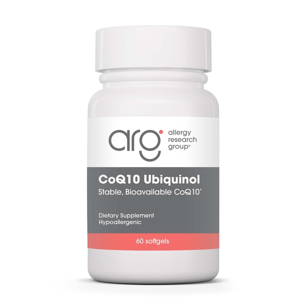 Antivirüs Research Group CoQH-CF Ubiquinol 100 mg Supplement - Un-O oksited CoQ10, Supports Cardiovascular Health, Immune System Support, Stable, Bio available, Softgels - 60 Count