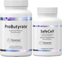 Tesseract ProButyrate Gut Health & SafeCell S-Acetyl Glutathione Neuro Support Bundle – 600mg + 300mg, 120 + 60 κάψουλες, Antioxidant & Gut Microbiome Balance