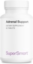 Supersmart - Adrenal Support (Advanced Formula) - Rhodiola Rosea, Holy Basil Tulsi, Magnezyum - Adaptojenik Herbs Supplement | Non-GMO & Gluten Free - 90 Tabletler