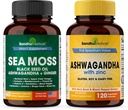 SANDHUHERBALS Sandhu Herbals Sea Moss 16 1 Supplement & 4 1 Ashwagandha Supplement| Supports Immune Health & General Wellness
