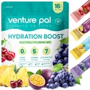 Venture Pal Sugar Free Electrolyte Powder Packets - Liquid Daily IV Drink Mix for Rapid Hydration & Party Recovery 