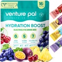 Venture Pal Sugar Free Electrolyte Toz Paketleri - Sıvı Günlük IV Hızlı Hydration & Parti Recovery için Mix | 5 Vitamin & 7 Elektrolytes / Keto Friendly | Non-GMO | sertifikalı Vegan | 16 Sticks