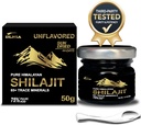 Özgün Shilajit Pure Himalayan Organik Shilajit Giyim Tamam- Altın+ 85+ Trace Mineralleri ile% 75 Fulvic asit, Genel Enerji ve Immune Support, Pure Shilajit for Men & Women, 50g