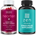 WellPath Beet Root Gummies (Sugar Free) 1500 mg - Kan Basıncı Desteği ve Zen Stresi Tamam + Mood Destek | Calm, Stres ve Enerji Desteği, 60 Ct