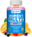 Büyük Vitamin Co'yu hissederek Kadınlar için Çokvitamin Gummy | Vitamin A, B-6, B-12, C, D, E, Biotin, Choline, Folic Acid, çinko & More