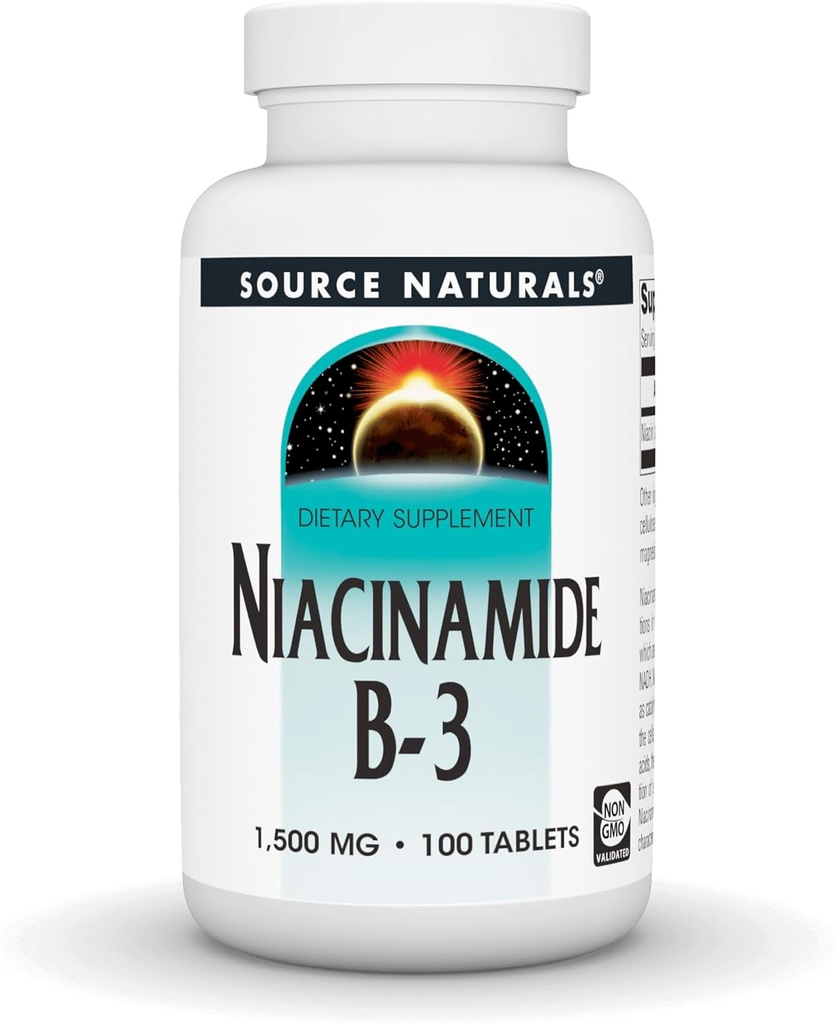 Source Naturals Niacinamid B-3-1500 mg, 100 Tablet
