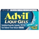 Advil Liqui-Gels Pain Reliever Ve Ateşi, Ağrı Tıp Ibuprofen 200 mg For Headache, Backache, Menstrual Pain And Joint Pain Relief - 40 Liquid Filled Capsules