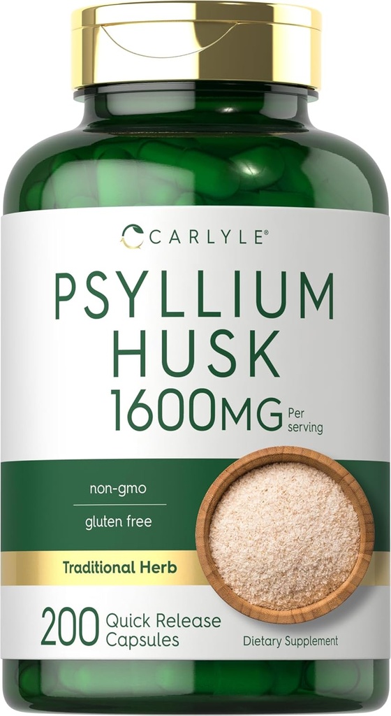 Κάψουλες Ψυλλίου 1600mg 200 Count 
