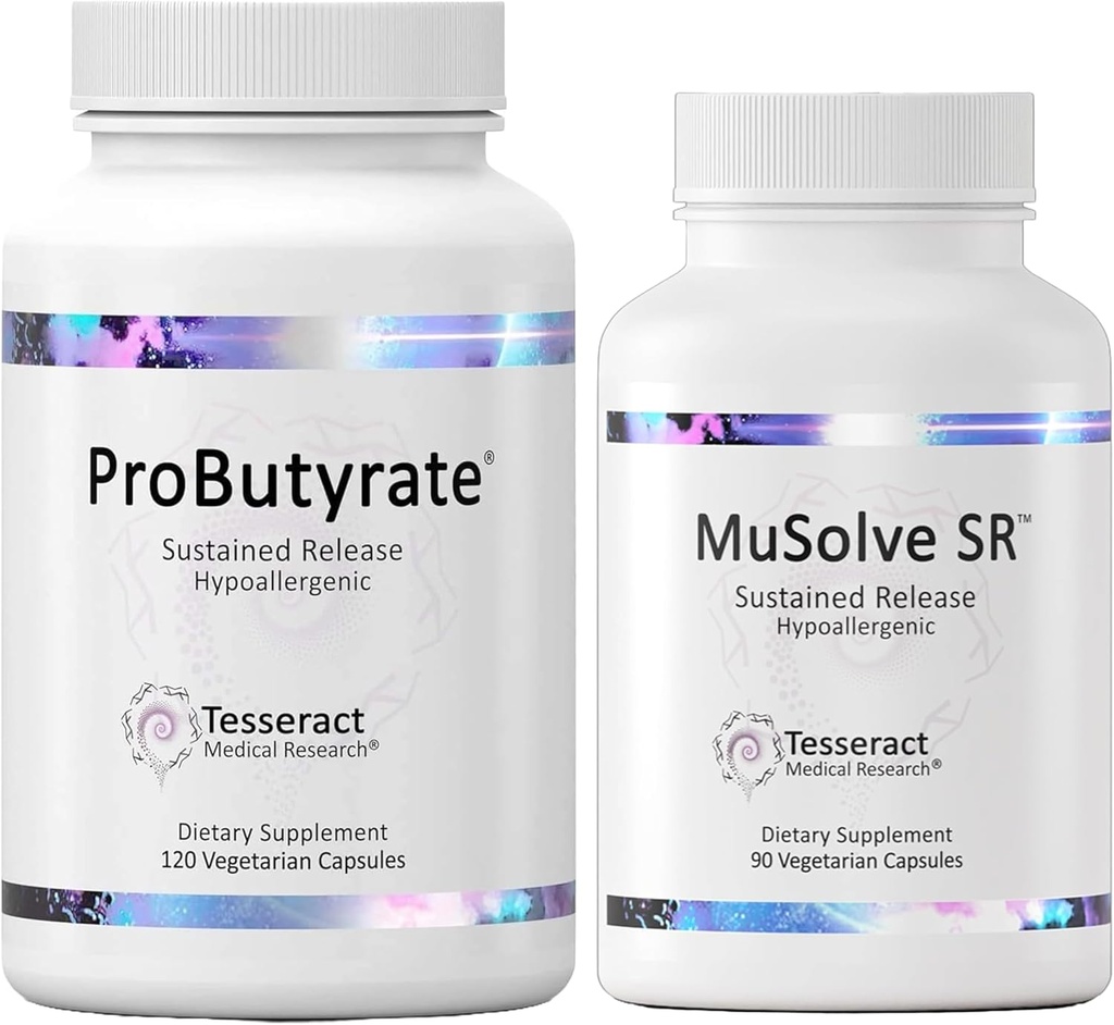 Optimal Gut ve Lung Support, Gut Health Supplement, Butyric Acid Complex, Gastrointestinal Support Supplement, 600 mg, 120 Caps and Respiratory Health Supplement, 300 mg, 90 Caps