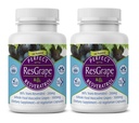 Mükemmel Supplements - Mükemmel ResGrape Resveratrol - 60 Capsules - Trans-Resveratrol & Organik Muscadine Grapes - 2 Pack