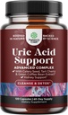 Green Coffee Bean Uric Acid Cleanse & Detox - Green Coffee Beans with Turmeric, Tart Cherry & Celery Seed for Yetişkinler - Daily Uric Acid Flush for Commons Support & Kidney Cleanser - 120 Ct