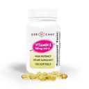 GeriCare High-Potency Vitamin E Capsules – 400 IU for Skin & Immune Support, 180 mg | 100 Count | Organik Vitamin E for Women and Men