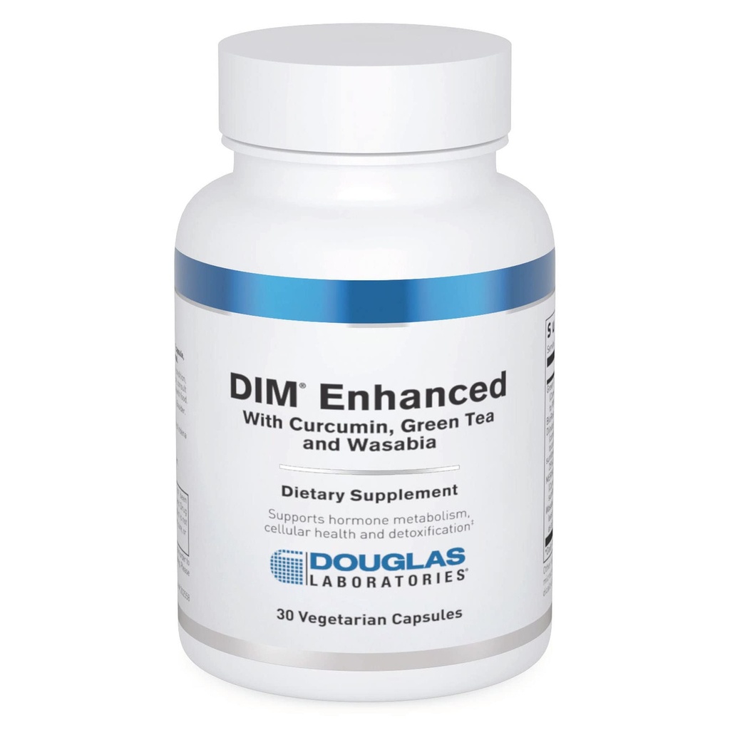 Douglas Laboratories DIM Enhanced - Υποστηρίζει την ισορροπία ορμονών, Κυτταρική υγεία & Detox* - Με αντιοξειδωτικά, Πράσινο εκχύλισμα τσαγιού & Wasabia - 30 κάψουλες χορτοφάγων