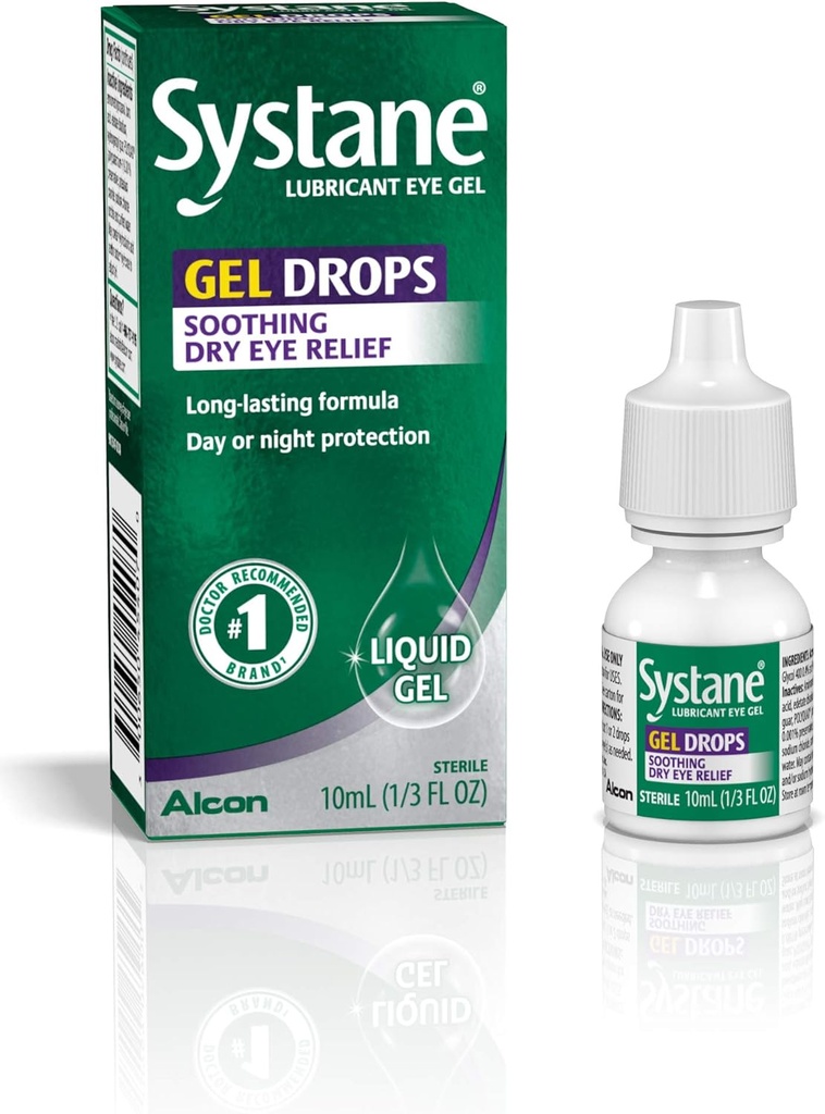 Σταγόνες λιπαντικού Systane Eye Gel, 10 mL (Συσκευασία Μαΐου Vary)