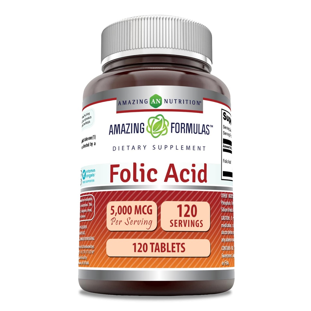 Amazing Formulas Folic Acid (Vitamin B9) Συμπλήρωμα 