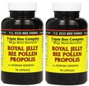YS Eco Bee Farms, Royal Jelly Bee Pollen Propolis artı Kore BTC, 90 Capsules (2Pack)