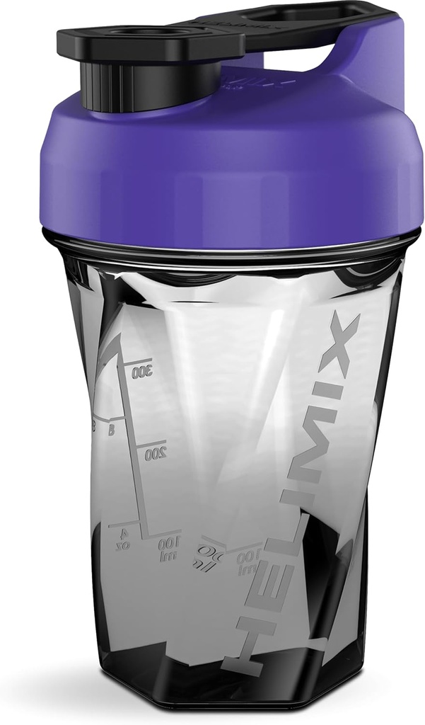 HELIMIX 1.5 Vor Blender Shaker Şişe 20oz | No Blending Ball veya Whisk | ABD Made | Portatif Pre Workout Whey Protein İçecek Shaker Cup | Mixes Cocktails Smoothies Shakes | Top Raf Safe