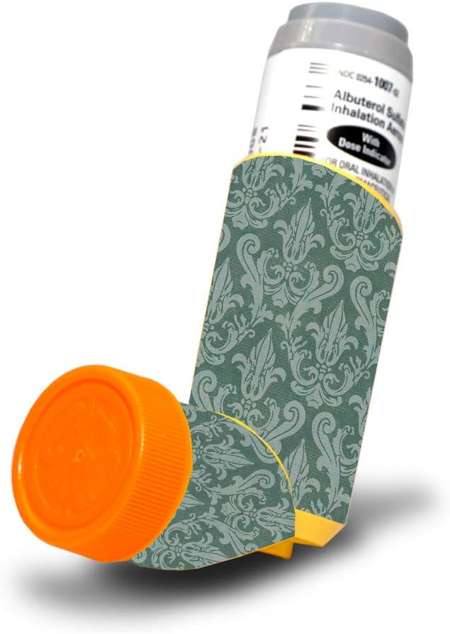 MightySkins Skin for Proventil HFA Asthma Inhaler - Vintage Floral 