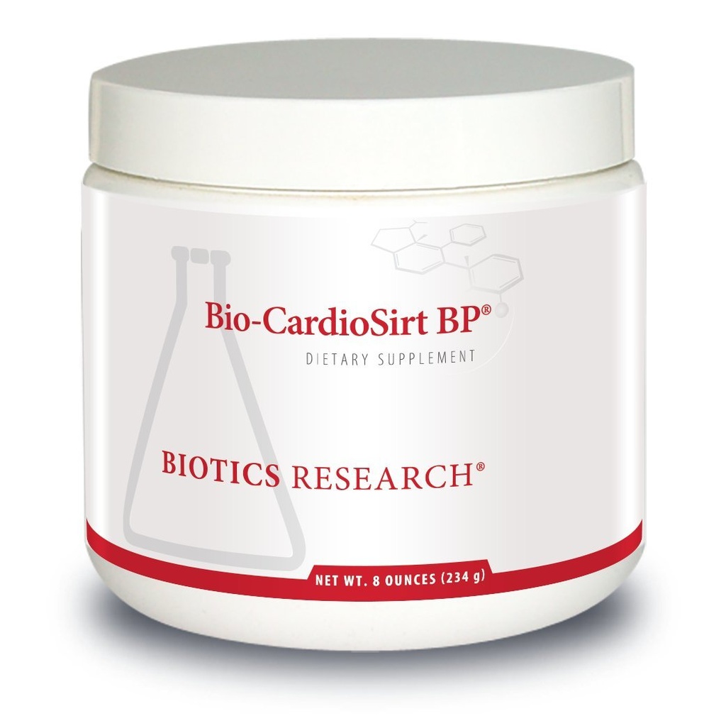 Biotics Research Bio CardioSirt BP Πατενταρισμένο εύκολα σε σκόνη, Formated with The Assistance of Mark Houston, MD, Μοναδικός συνδυασμός 7 βασικών θρεπτικών συστατικών, 8 ουγγιά