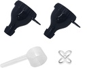 2Pack Protein Toz Konteyneri, Shaker Şişe Balls & Spoon Portatif Yapıştırıcı Konfor Fitness ve Seyahat Için Konteyneri Açacak ve Çözüm Oluşturun