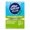 Alka-Seltzer Plus Maksimum Güçlü Güç Max Sinus, Yetişkinler ve Çocuklar için Tıp 12 Yıl ve Yaşlı - Relieves Allergies, Colds veya Hay, 24 Count