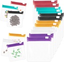 Pirinçli Pill Pouch Reusable Pill Pouch Bag Storage Pouches ile Slide Lock Pill Bag Küçük Portatif Pill Bag Travel Plastik Pill Bag with Slide Lock for Pills Small (12 Adet)