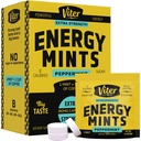 Viter Energy Caffeine Mints 80mg Extra Strength - 90 Τεμάχια Καφεϊνωμένα με βιταμίνες Β. Ενέργεια Nootropic Focus Booster για γρήγορη εγρήγορση (Peppermint Flavor, 30 Pack)
