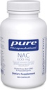 Pure Encapsulations NAC 600 mg - N-Acetyl Cysteine NAC Supplement for Lung Health & Immune Support, Liver Support & Antioksis* - Freeform N-Acetyl-L-Cysteine - 180 Capsules