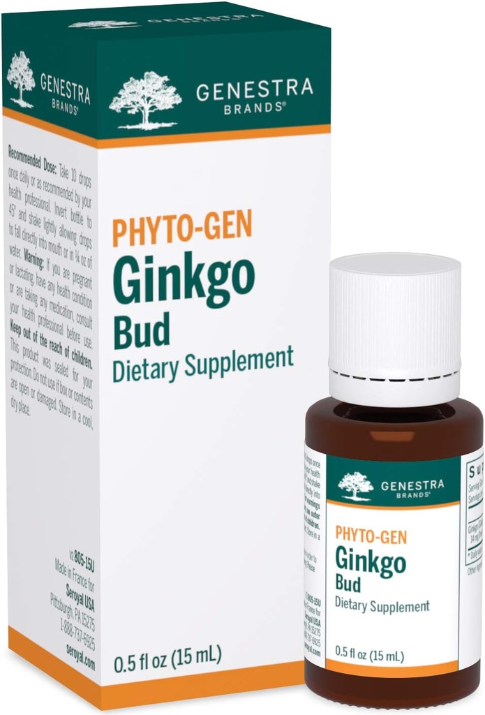 Genestra Brands Ginkgo Bud | Herbal Supplement | 0,5 fl. oz.