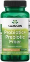 Swanson Prebiyotik + Probiyotik Fiber - Doğal Supplement Digestive System & Immune Health Support - Aids Regularity & GI Tract Health - (60 Capsules, 500 Milyon CFU Her)
