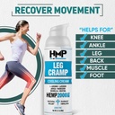 Leg Cramp Support 2000mg Hemp Cream Maximum Strength Relief for Legs Calf, Diz, Foot Magnezyum Arginine Lavender Menthol ABD Doğal Formula 2.1oz