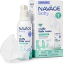 Navage Baby Micro-Mist Saline Inhaler - Congestion Relief için Nasal Sprey - Pediatrik Endorsed Baby Nasal Spray w/Mask & Sessiz, Sürekli Mist (2.8 oz)