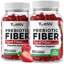 Yum-Vs - Yetişkinler ve Çocuklar için Prebiyotik Fiber Gummies - 5g Digestive Aid Gummy Fiber Supplement - Keto Friendly Prebiyotik Daily Fiber Supplement for Women & Men - No Sugar add Diyetary Fiber (90 Count)