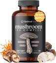 Optimal Prime 10x Mushroom Kompleksi Supplement - Lions Mane, Cordyceps, Türkiye Immunity, Energy, Mood, Focus - Natural Health Alert, 90 Caps