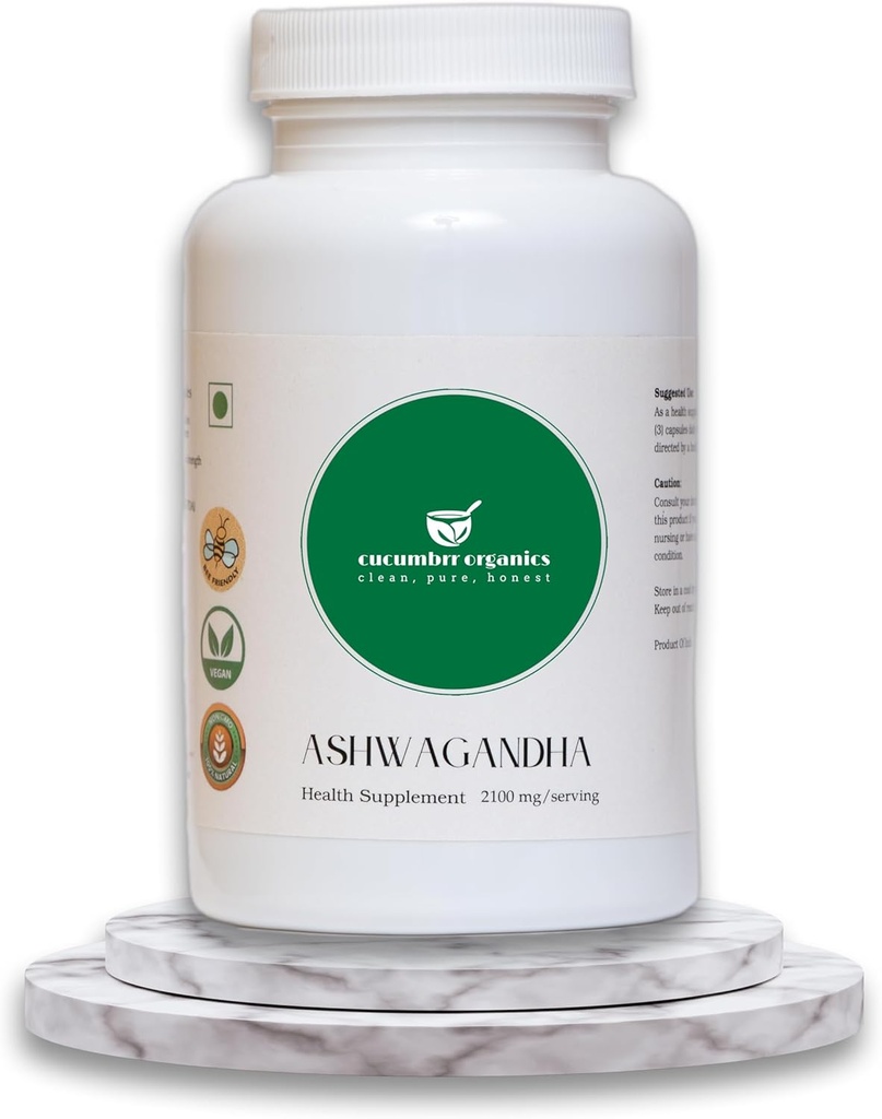 Ashwagandha Root Extract Supplement - 100 κάψουλες, 600mg ανά υπηρεσία, οργανικά, Vegan, μη GMO, Gluten-free, Stress Relief & Immune Support