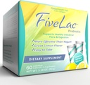 Global Health Trax GHT - FiveLac Lemon Probiotic Powder Drink Mix, Probiotics για γυναίκες, άνδρες, παιδιά - Smooth Digestive Υποστήριξη & Αποβολή – Relieve Constipation & Gas - 60 Packets, 3,18 Oz, Non-GMO