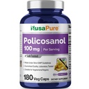 NusaPure Policosanol 100 mg 180 Veggie Capsules (Vegan, Non-GMO)