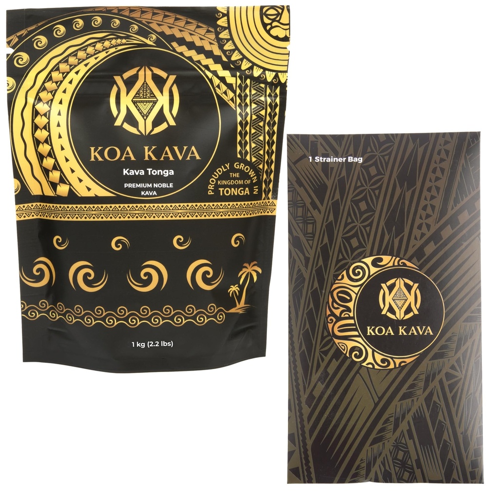 1 kg Kava Tonga artı Strainer Sche